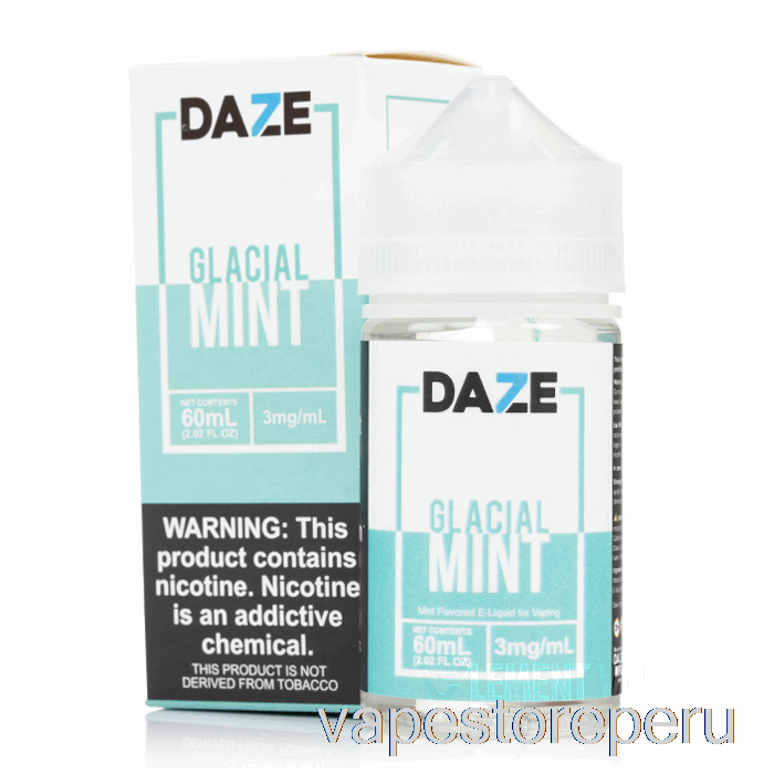 Vape Sin Nicotina Peru Glacial Mint - 7 Daze E-líquido - 100ml 6mg